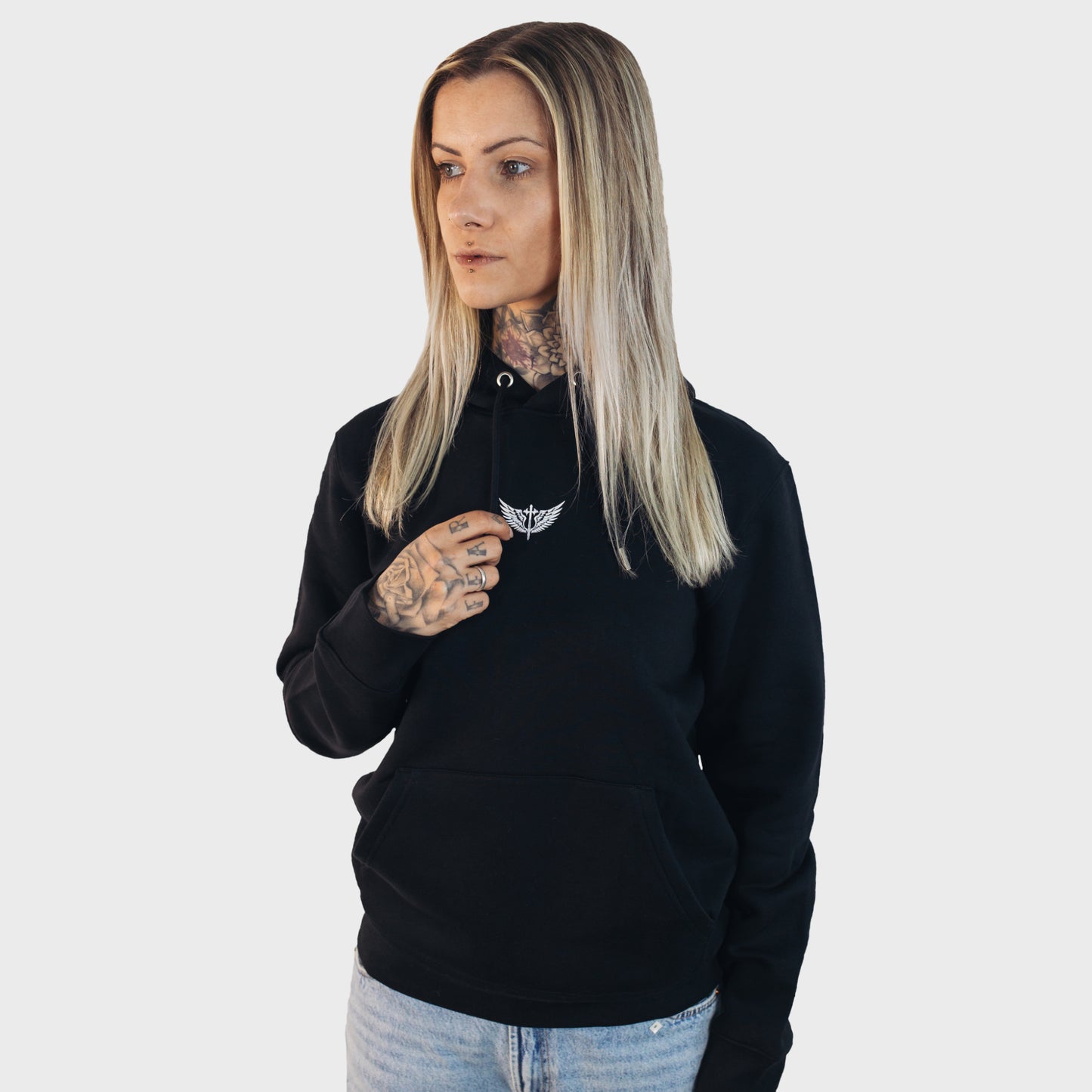 Hoodie Paint Sch/W