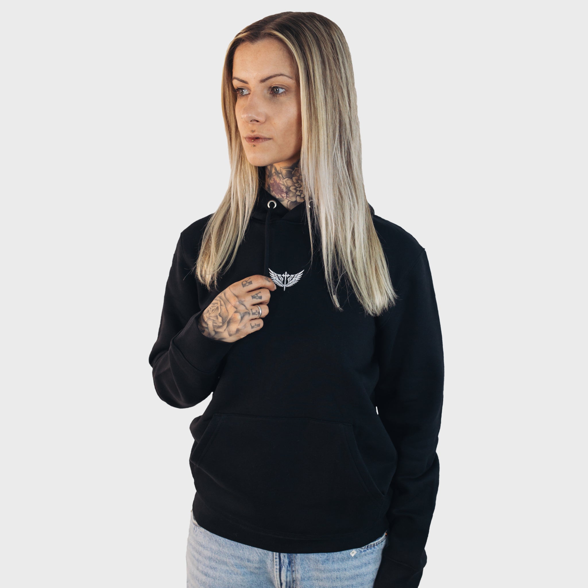 Hoodie Paint Sch/W