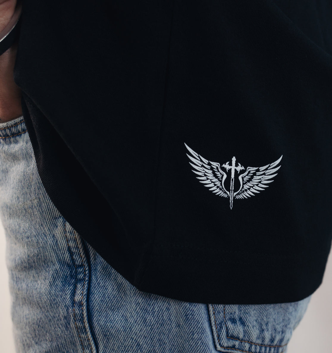 Oversize T-Shirt Basic Sch/W