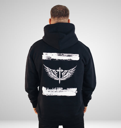 Hoodie Paint Sch/W