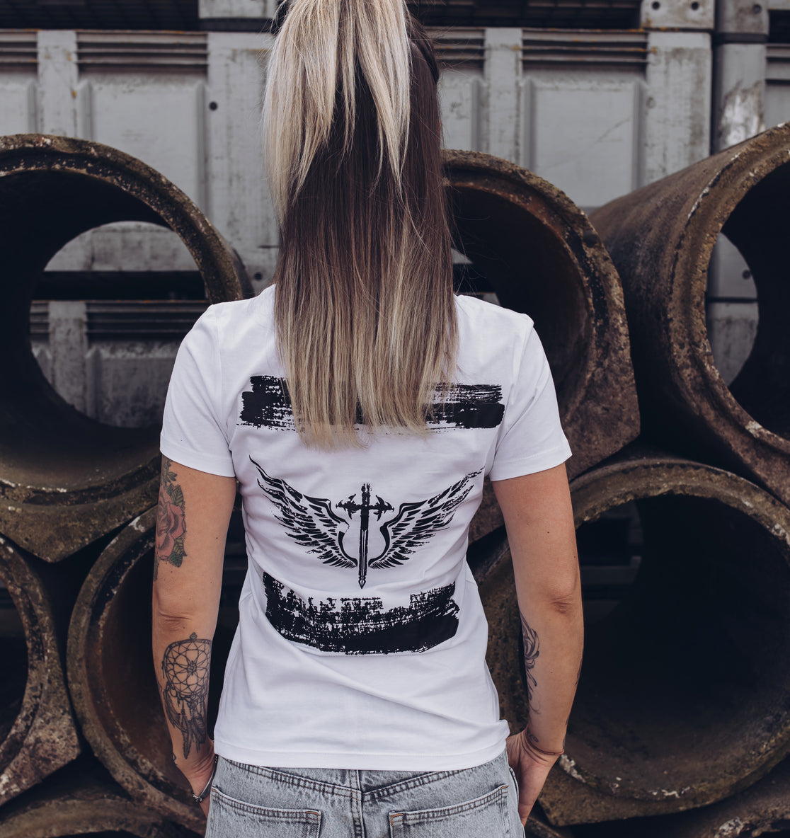 Women T-Shirt Paint W/Sch