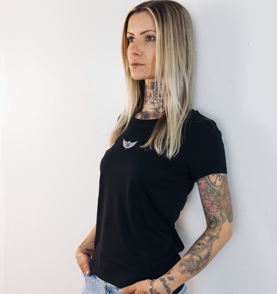 Women T-Shirt Paint Sch/W