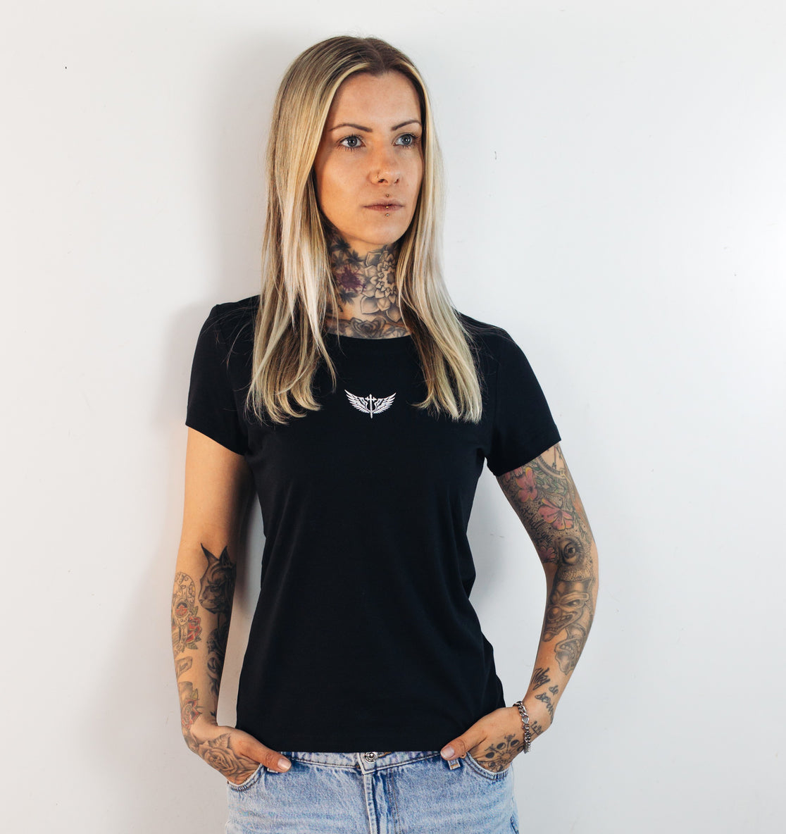Women T-Shirt Paint Sch/W