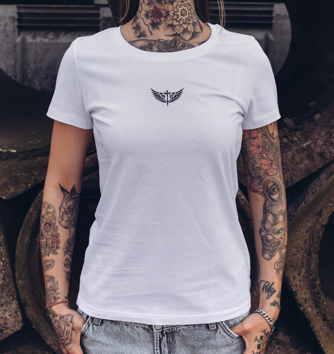 Women T-Shirt Paint W/Sch
