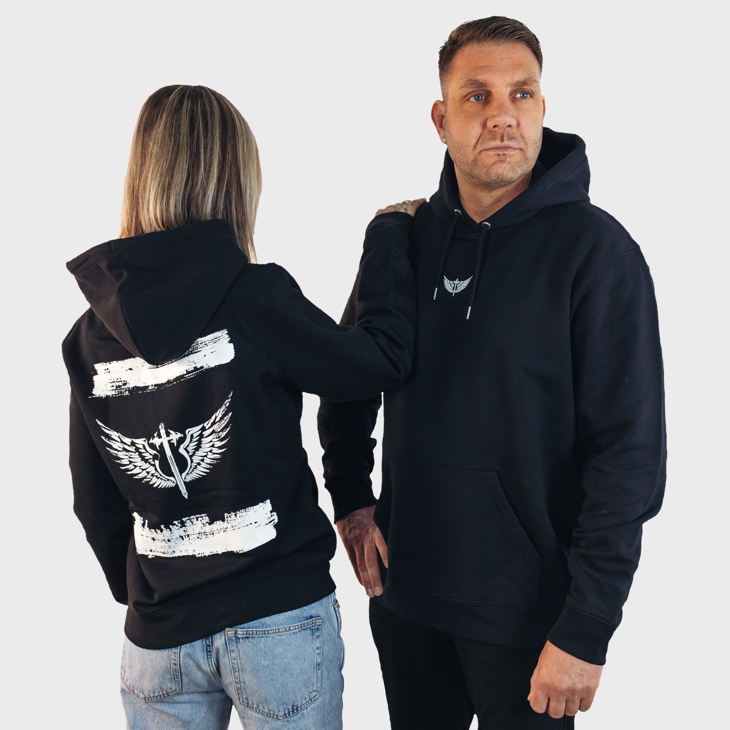 Hoodie Paint Sch/W