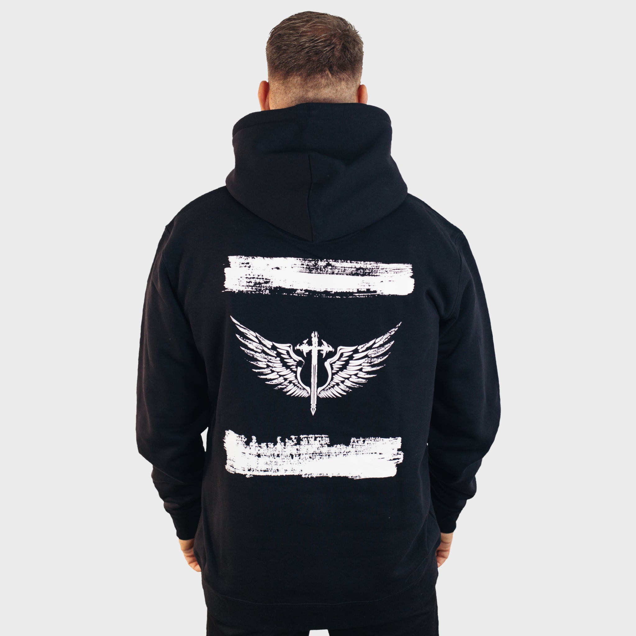 Hoodie Paint Sch/W